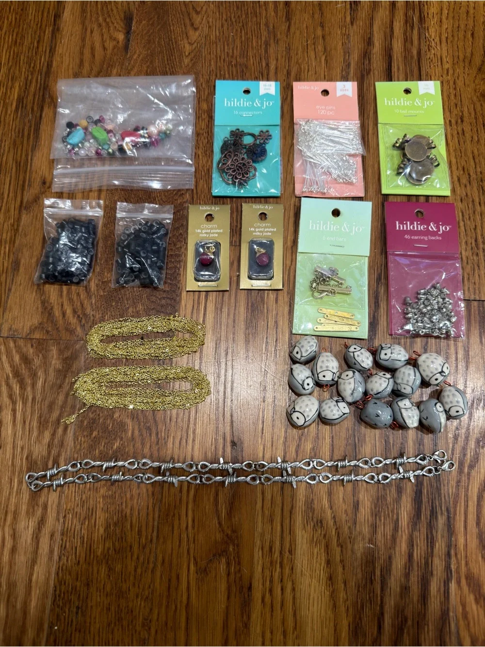 HILDIE & JO & ASSORTED BRANDS beads, chains, tools - jewelry making lot